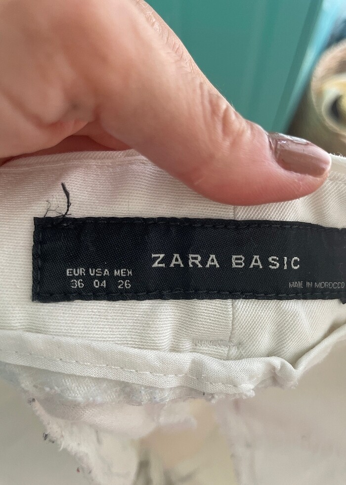 Zara beyaz pantalon 36 - Görsel 4
