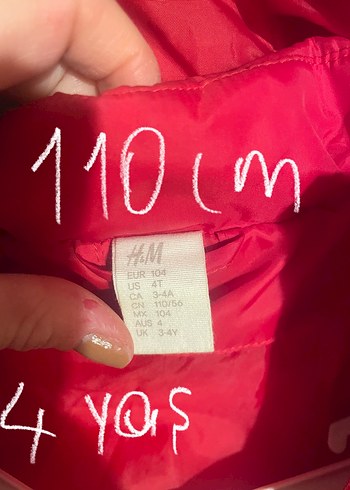 Çocuk Kırmızı Kapüşonlu Fermuarlı Mont - Görsel 3