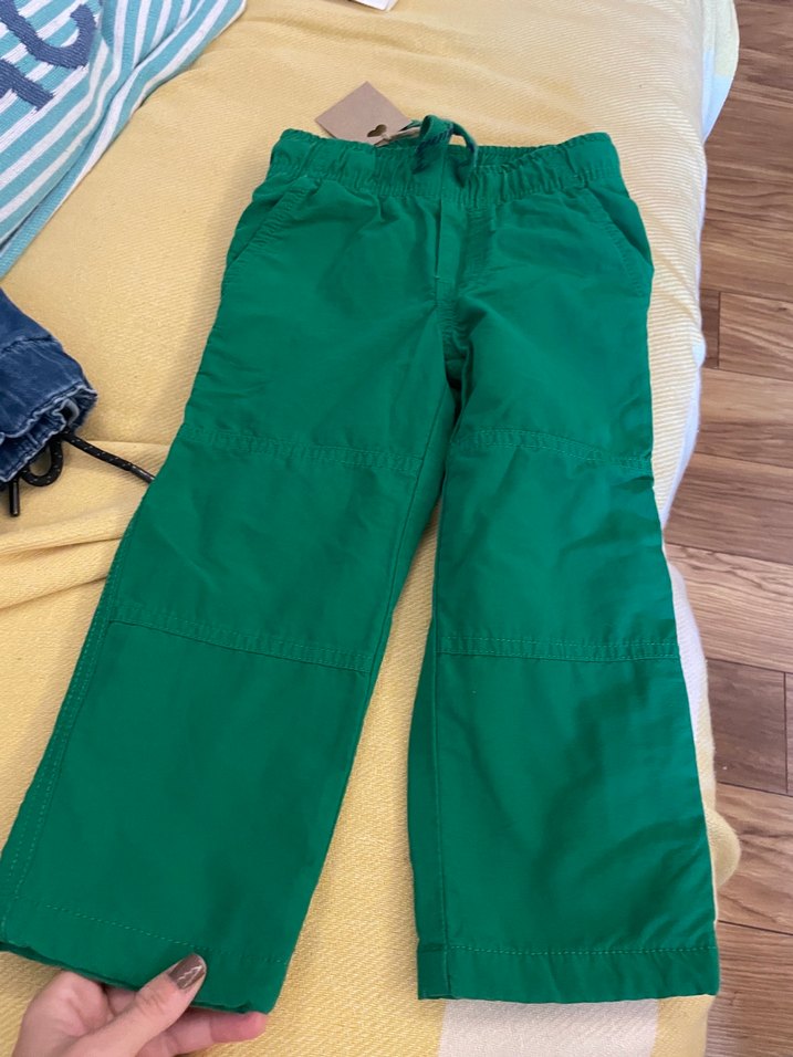 Erkek Çocuk Yeşil Bol Kesim Pantolon - Görsel 2