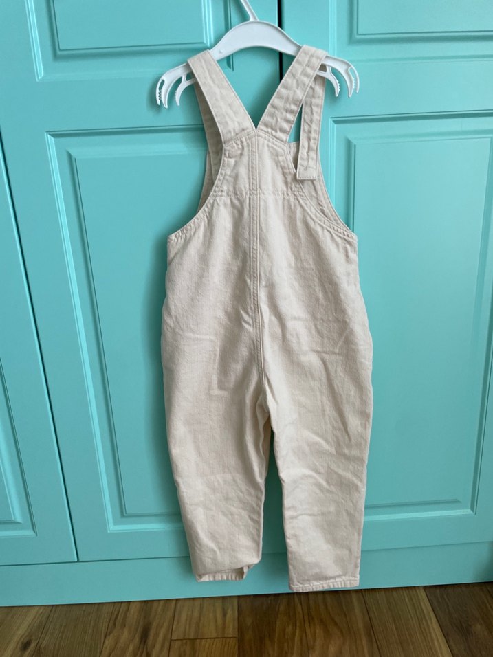 Krem Erkek Çocuk Denim Salopet - Görsel 2