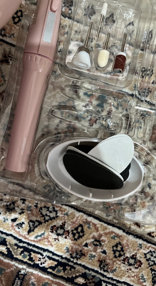 Pembe Elektrikli Manikür ve Pedikür Seti - Görsel 4