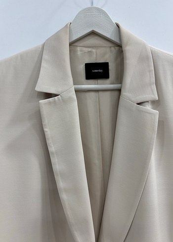 36 Beden ten rengi Renk Bej Blazer