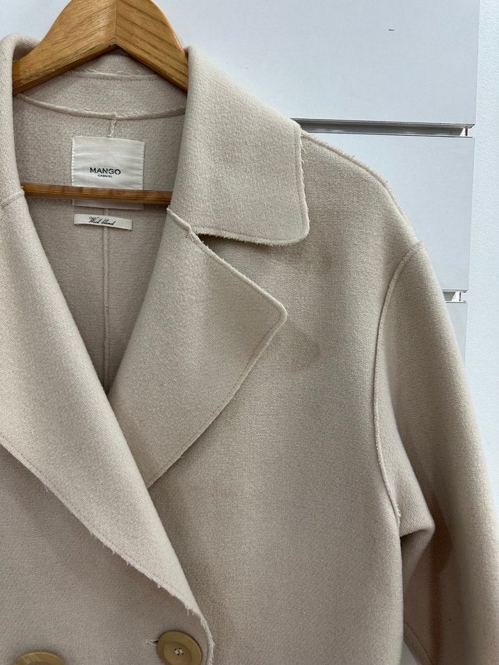 Bej Düğmeli Midi Kadın Kaban g194 - Görsel 2