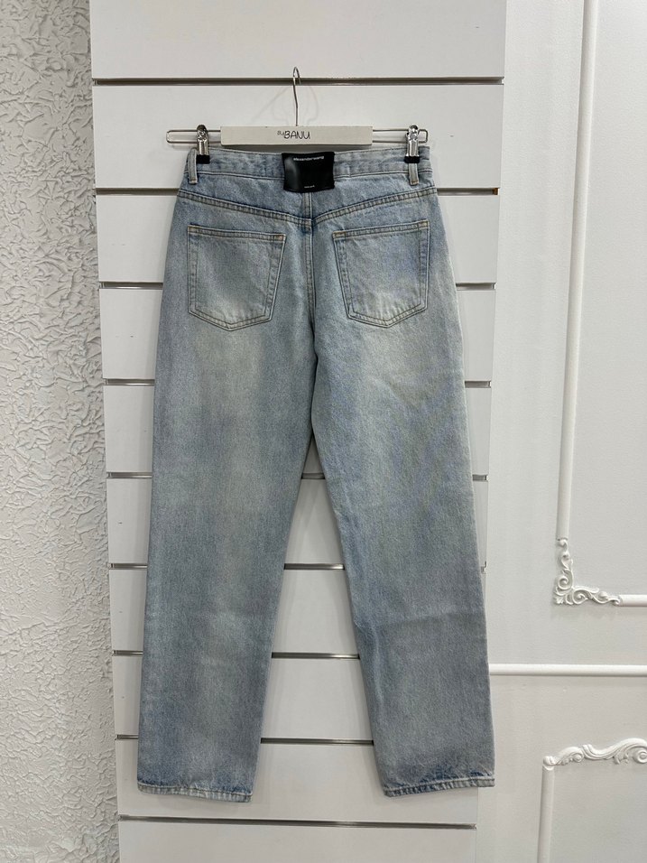 Gri Mavi Bol Kesim Kadın Kot Pantolon g185 - Görsel 3