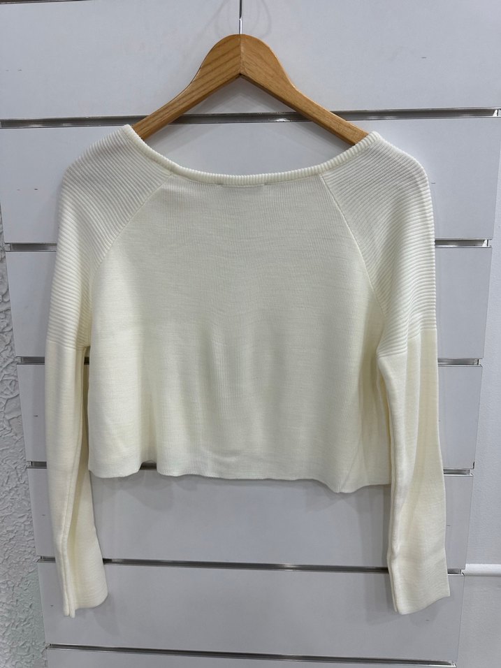 Beyaz Uzun Kollu Triko G190 - Görsel 2