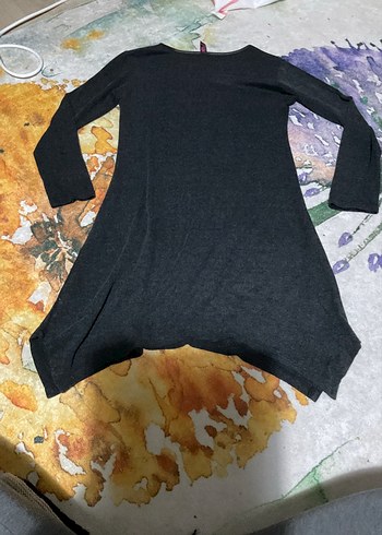 Siyah Uzun Kollu Salaş Kadın Tunik - Görsel 5