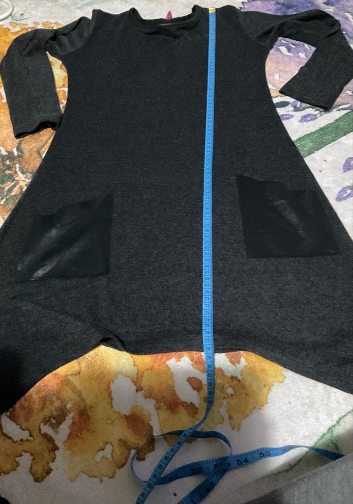 Siyah Uzun Kollu Salaş Kadın Tunik - Görsel 3