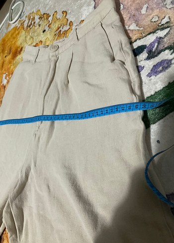 Bej Pamuklu Rahat Kesim Şort - Görsel 5