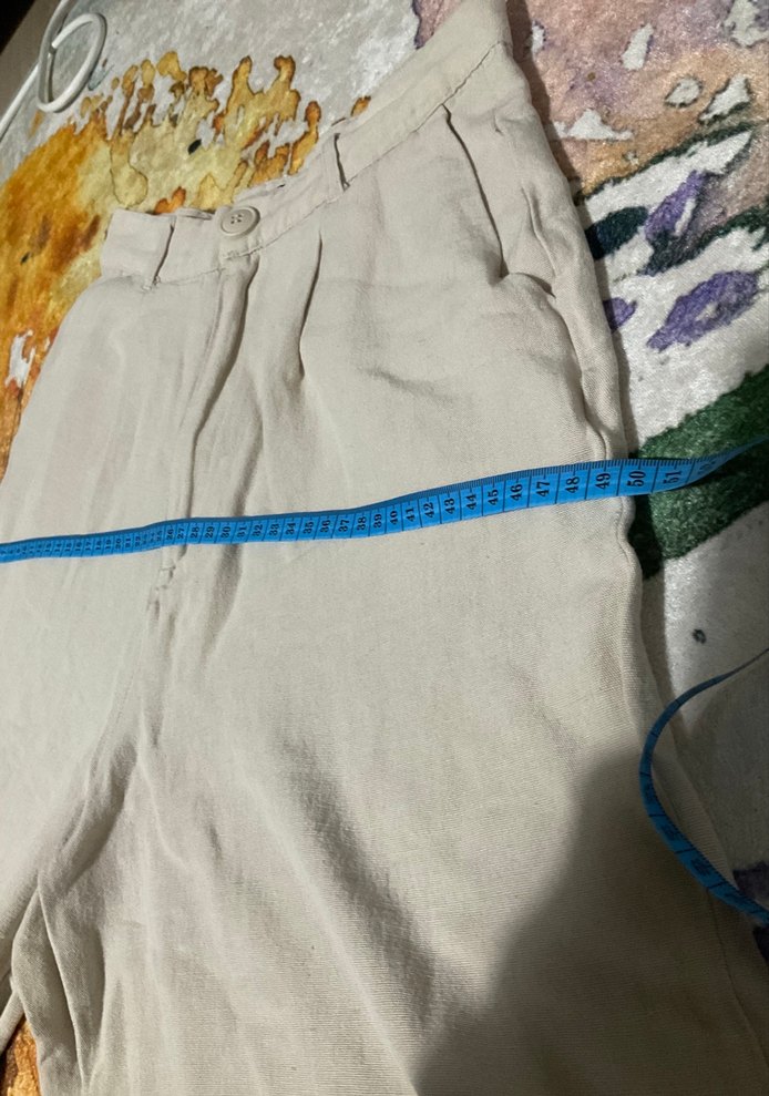 Bej Pamuklu Rahat Kesim Şort - Görsel 5