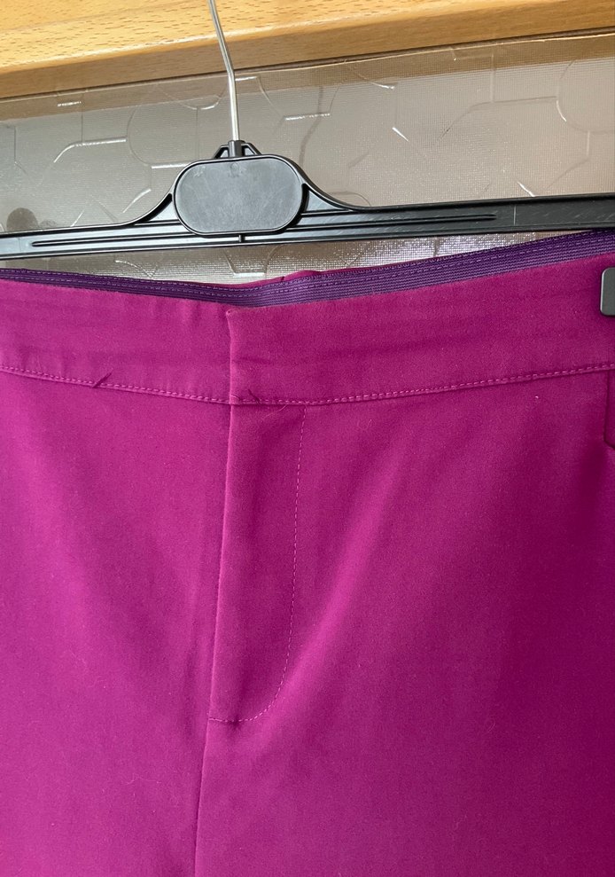 LCW 46 Mor Kadın Normal Boy Kumaş Pantolon - Görsel 2