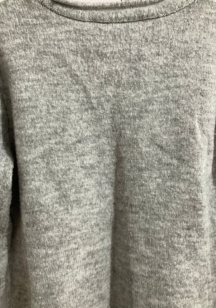 Gri Uzun Kollu Örgü Kadın Kazak - Görsel 5