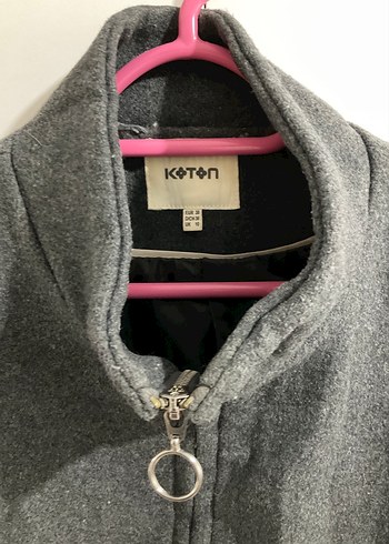 Koton Gri Kaban 38 - Görsel 2