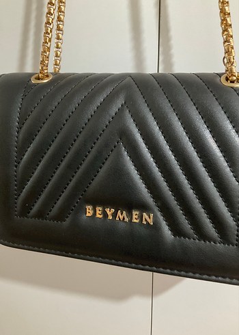 Zincir Askı Suni Deri Siyah Kadın Çanta - Görsel 5