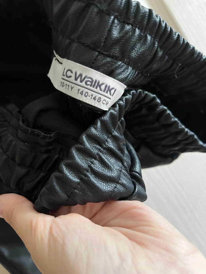 Siyah Deri pantolon - Görsel 3