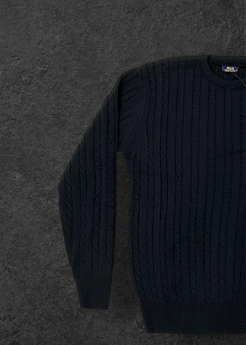 Lacivert Ralph lauren Örme kazak - Görsel 3