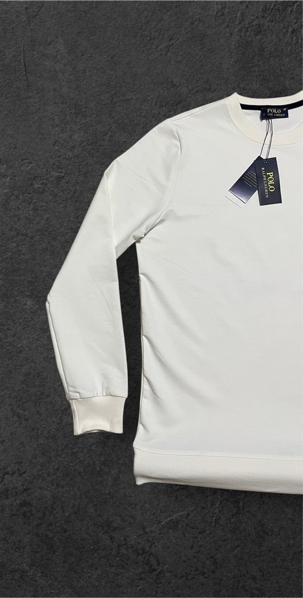 Beyaz ralph lauren  Erkek Sweatshirt - Görsel 2