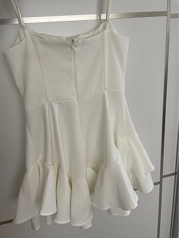 Beyaz Mezuniyet Elbisesi - Görsel 3