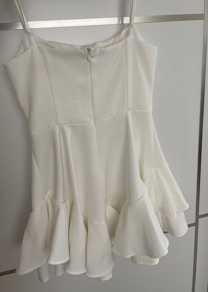 Beyaz Mezuniyet Elbisesi - Görsel 3