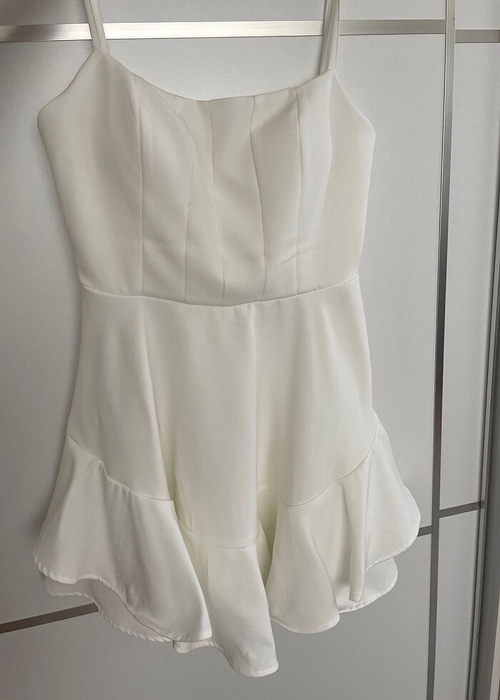 Beyaz Mezuniyet Elbisesi - Görsel 2