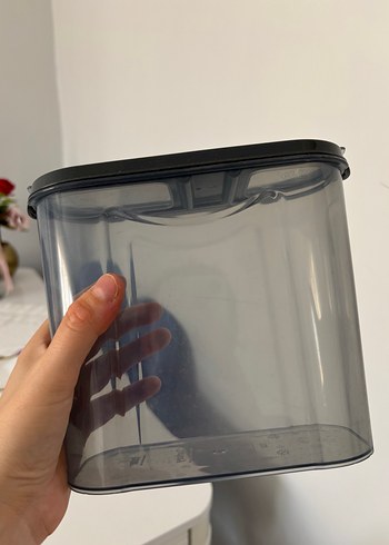 Ikea Gri Kapaklı Plastik Saklama Kabı
