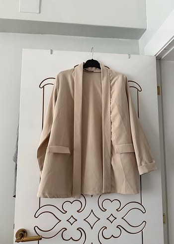 Bej Kadın Blazer Ceket