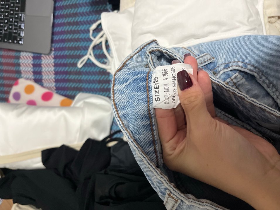 Salaş Kesim Kadın Kot Pantolon - Görsel 3