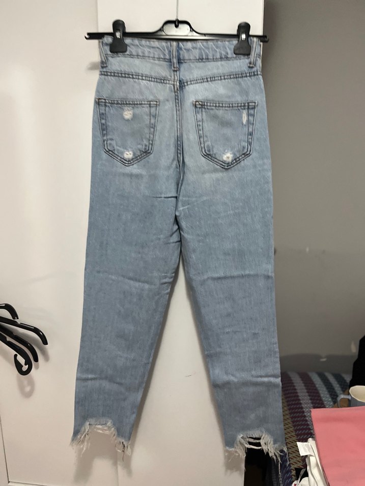 Salaş Kesim Kadın Kot Pantolon - Görsel 2