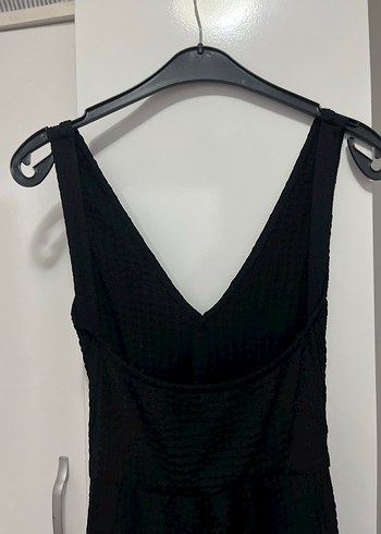 Siyah V Yakalı Uzun Tulum - Görsel 3