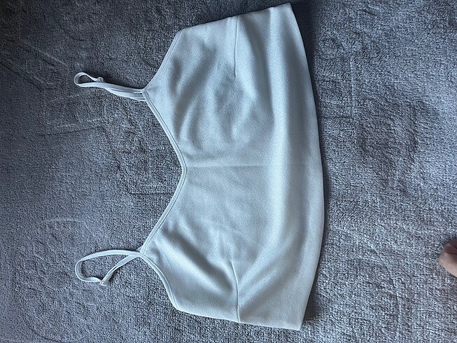 Crop askılı bluz