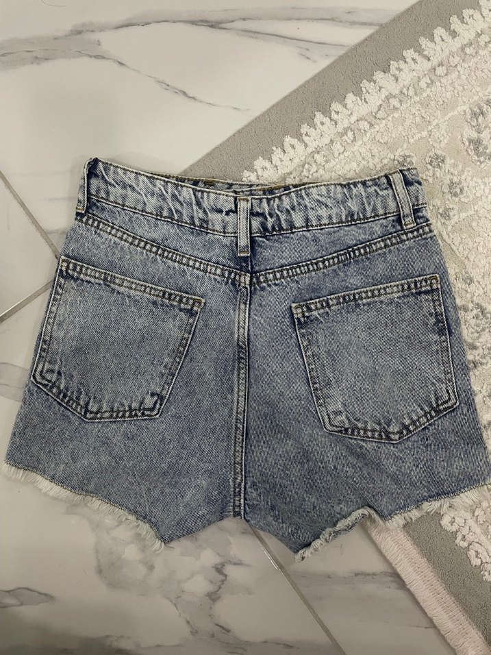 Kadın Kot Şort - Görsel 3