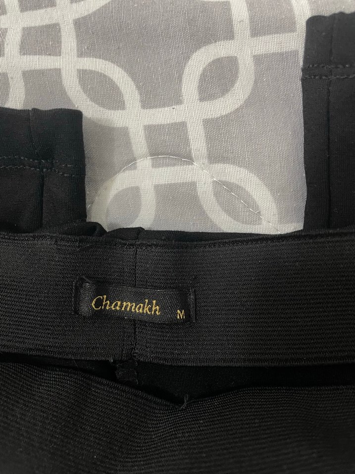 Siyah Parlak Detaylı Pantolon Tayt - Görsel 3