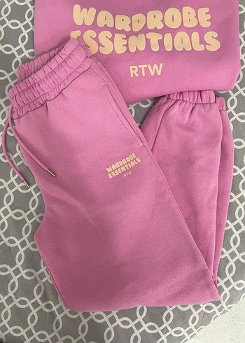 Pembe Rahat Kesim Kadın Eşofman Takımı - Görsel 2