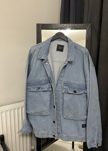 Kadın Mavi Düğmeli Denim Ceket - Görsel 2