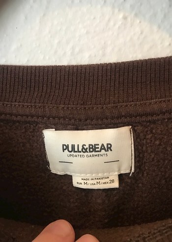 m Beden Kahverengi Kadın Oversize Sweatshirt