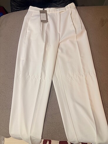 Beyaz plazzo pantolon