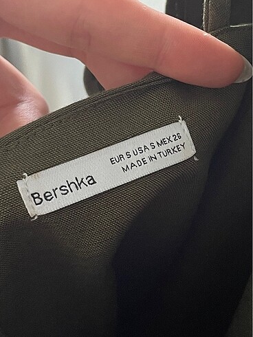 s Beden haki Renk elbise