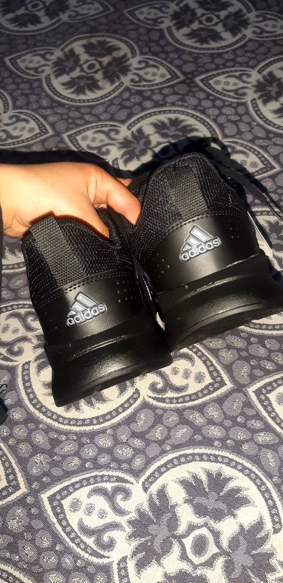 Siyah Adidas Bağcıklı Spor Ayakkabı - Görsel 2