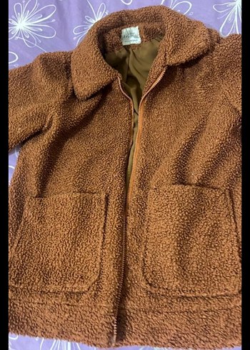 Kahverengi Süet Kürklü Kadın Ceket - Görsel 3