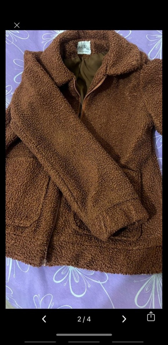 Kahverengi Süet Kürklü Kadın Ceket - Görsel 2