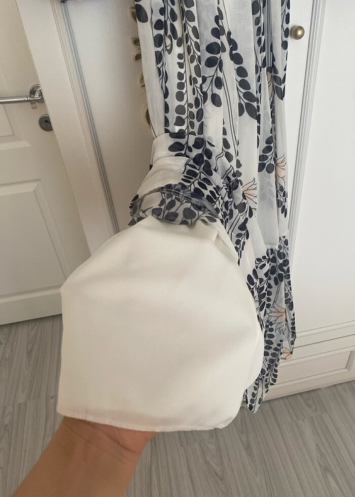 Tesettür şifon elbise - Görsel 4