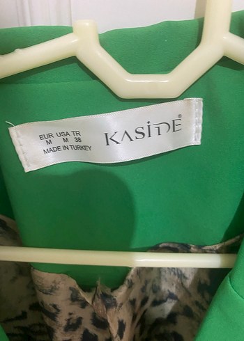 Yeşil Mini Kadın Blazer Ceket - Görsel 3