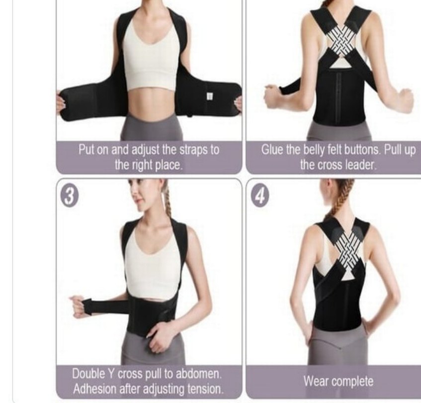 Erkek Siyah Duruş Düzeltici Korse - Görsel 2