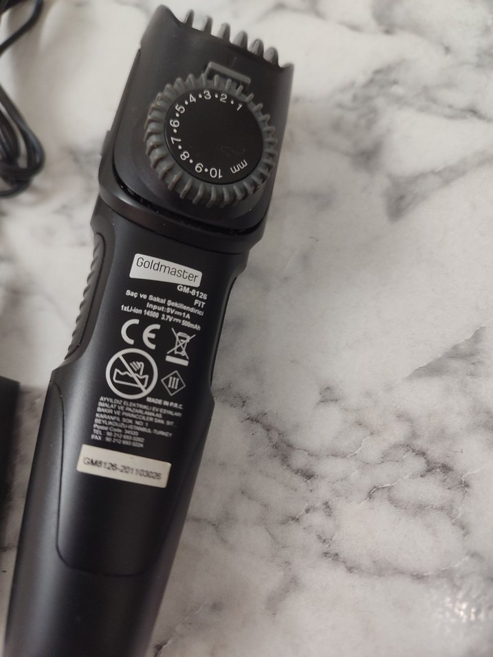 Goldmaster Siyah-Gri Şarjlı Traş Makinesi - Görsel 2