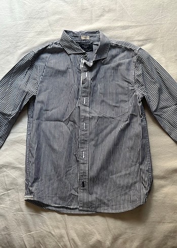 Düğmeli lacivert Erkek Çocuk Yün ceket ve gömlek - Görsel 5