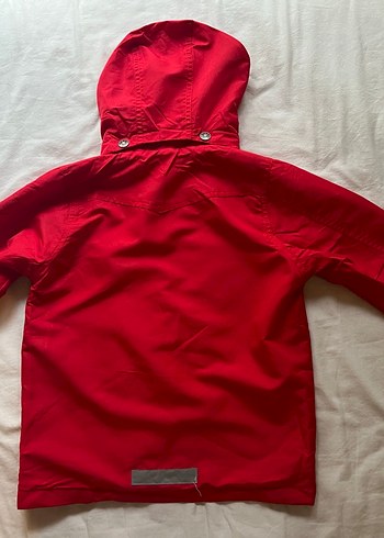 Kapüşonlu Düğmeli Kırmızı Erkek Çocuk Ceket - Görsel 4