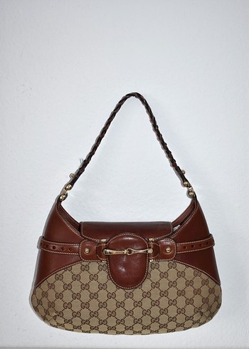 Gucci Bej Deri Tokalı Kadın Çanta