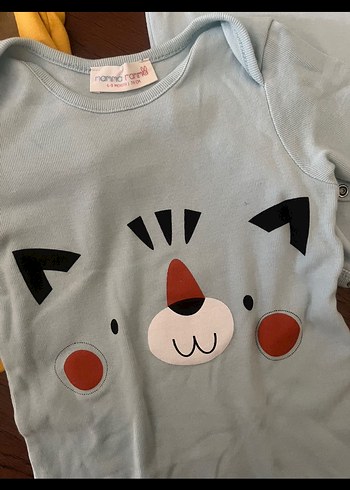 Mammaramma Uzun Kollu Bebek Body, Pamuk, Düğmeli - Görsel 3