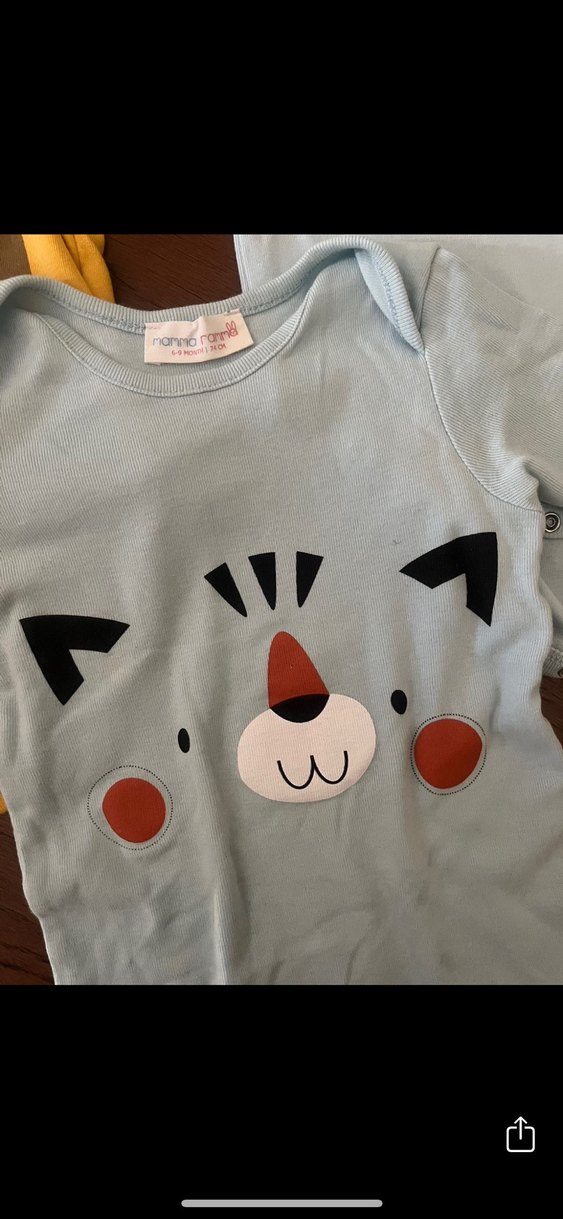 Mammaramma Uzun Kollu Bebek Body, Pamuk, Düğmeli - Görsel 3