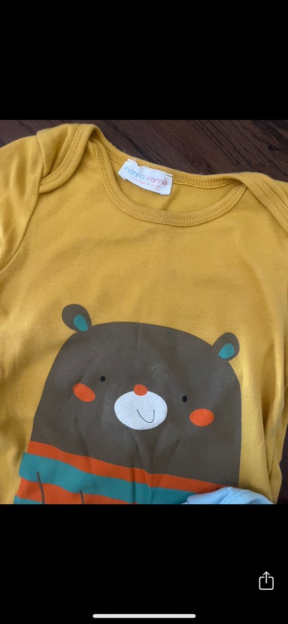 Mammaramma Uzun Kollu Bebek Body, Pamuk, Düğmeli - Görsel 5