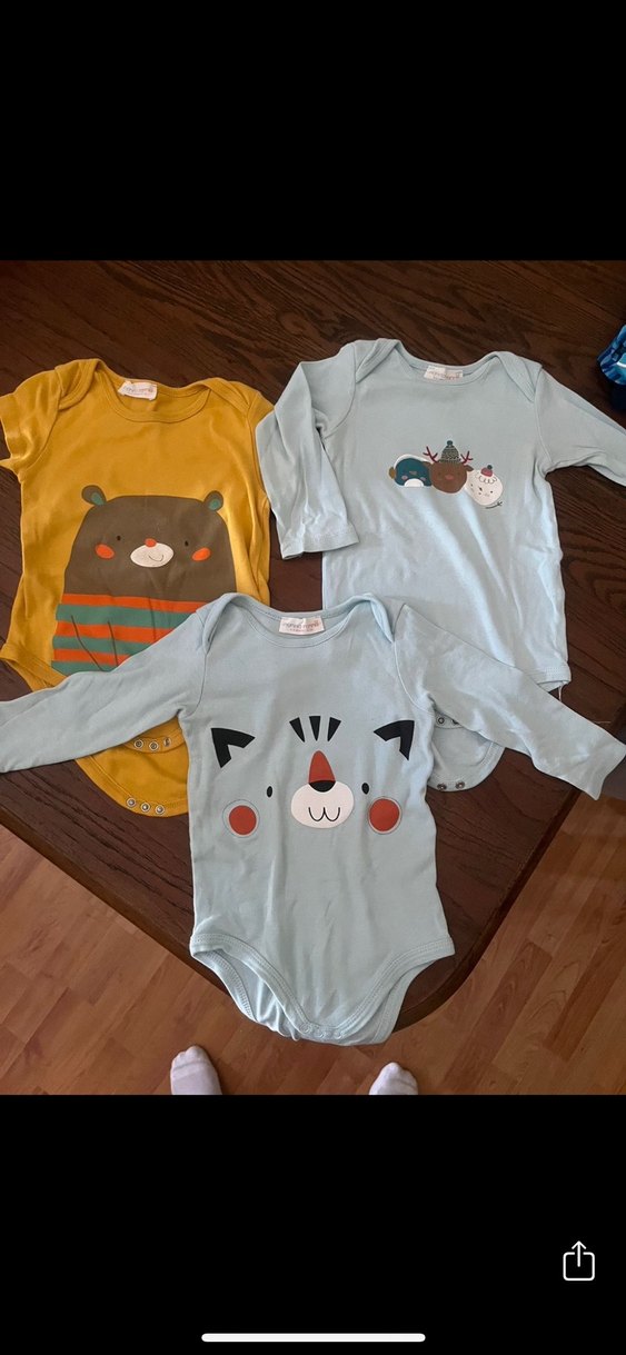 Mammaramma Uzun Kollu Bebek Body, Pamuk, Düğmeli - Görsel 2